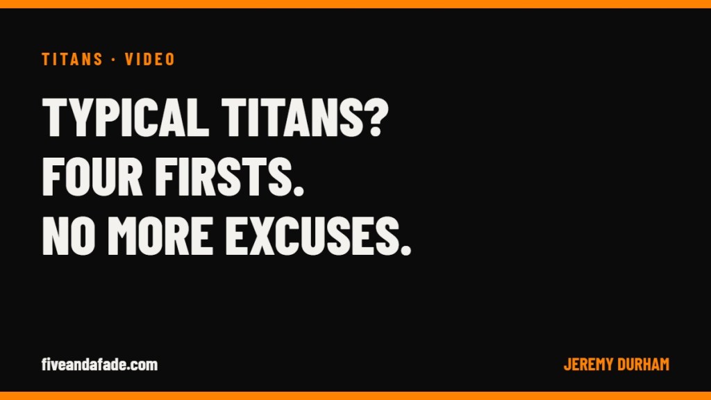 Typical Titans? Four firsts, no more excuses: Jeremy Durham on the Titans after the Jeffery Simmons trade